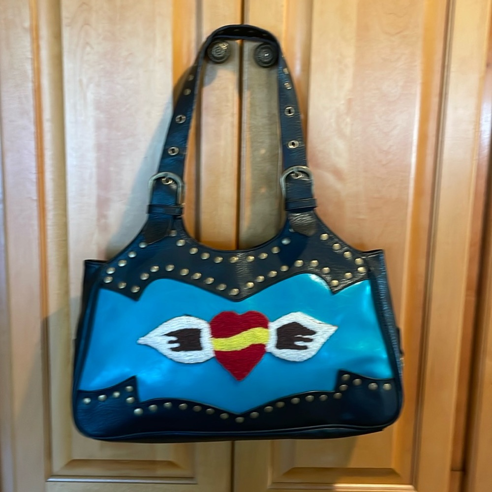 Winged Heart Mae and J Over the Shoulder Handbag